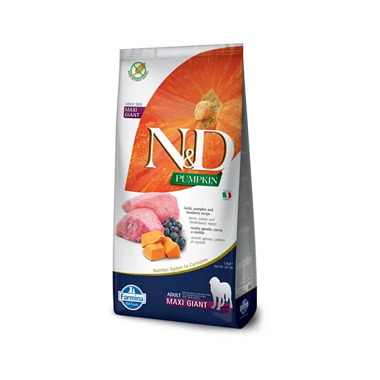 N&D DOG PUMPKIN LAMB BLUEBERRY ADULT GIANT 12 kg