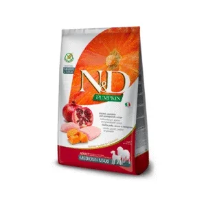 N&D DOG PUMPKIN CHICKEN POMEGRANATE ADULT MEDIUM MAXI 12 kg