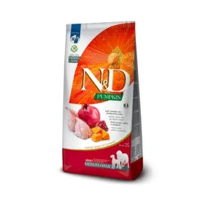 N&D DOG PUMPKIN QUAIL POMEGRANATE MEDIUM MAXI 12 kg