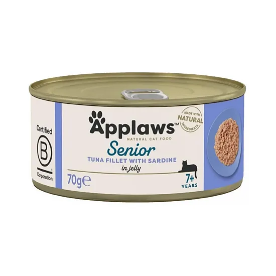 APPLAWS CAT SENIOR TUNA SARDINE JELLY 70G 
