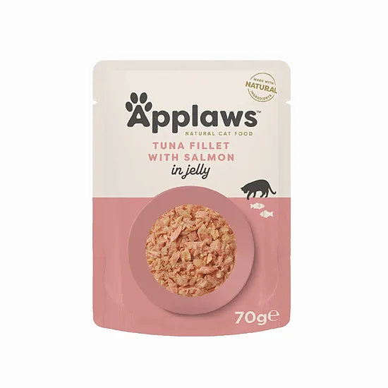 APPLAWS CAT POUCH ЖЕЛЕ ТУНЦ-ЛОСОСЬ 70Г 