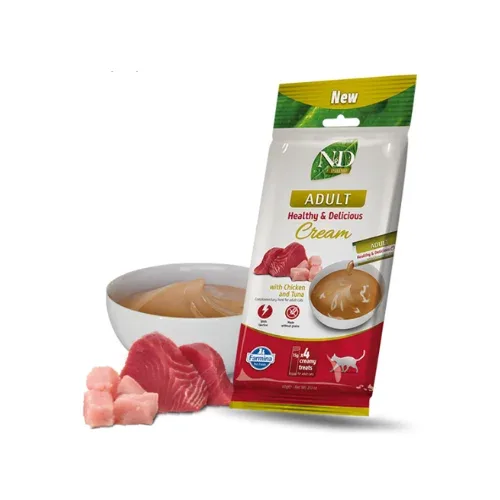 N&D CAT CREAMY CHICKEN & TUNA 60G N4 