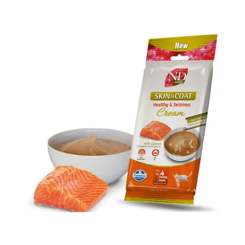 N&D CAT CREAMY QUINOA SKIN & COAT SALMON 60G N4 