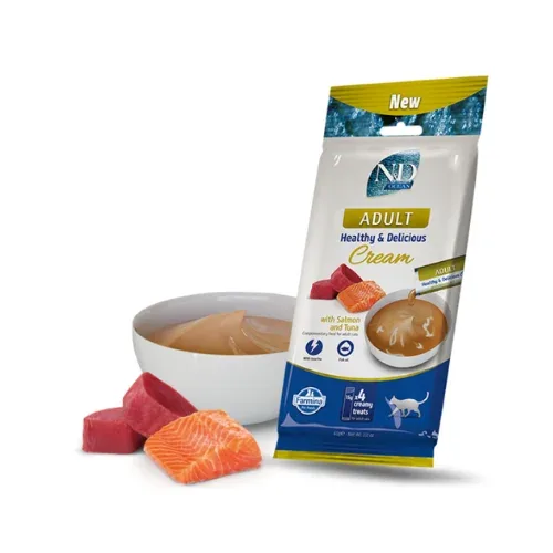 N&D CAT CREAMY SALMON & TUNA 60G N4 
