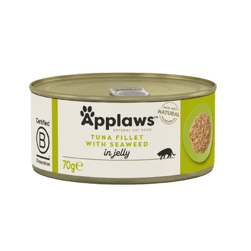 APPLAWS CAT TUNA FILLET SEAWEED JELLY 70G 