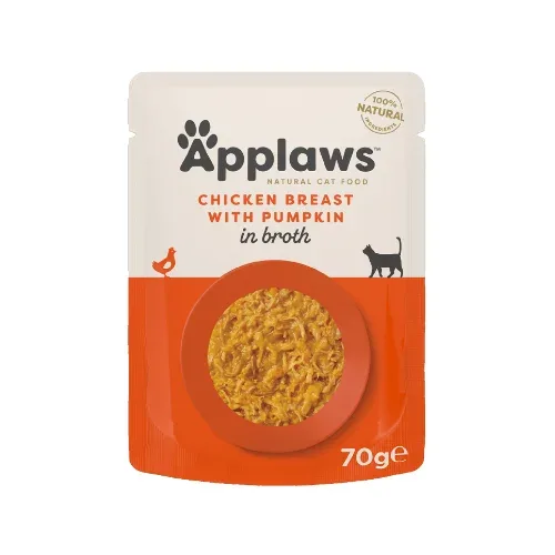 APPLAWS Кошачий пакетик с курицей и тыквой 70 г 