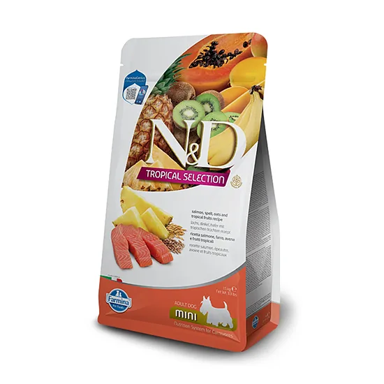 N&D DOG TROPICAL SELECTION SALMON ADULT MINI 