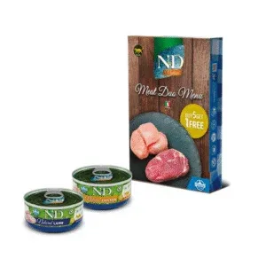N&D CAT NATURAL MEAT DUO MENU 6x70G 