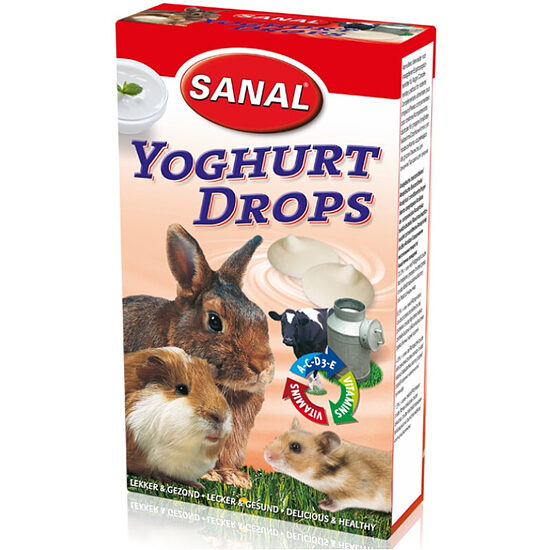 Sanal Yoghurt Drops, 45 г — мультивитаминное лакомство с йогуртом для грызунов
