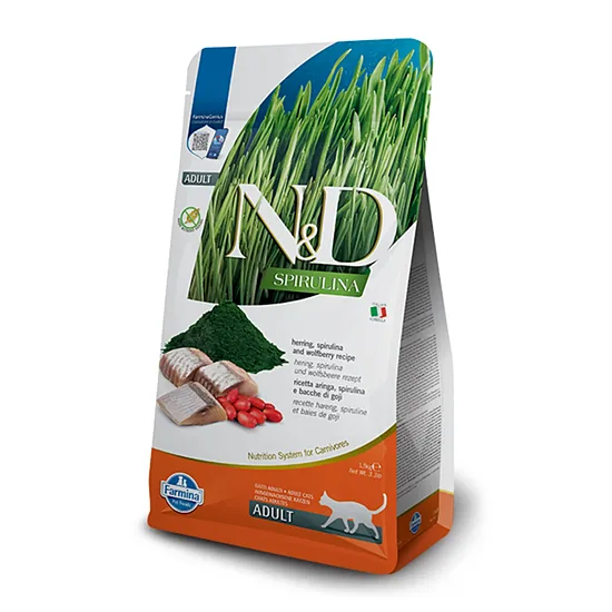 N&D CAT SPIRULINA HERRING WOLFBERRY 1.5kg
