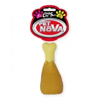 PET NOVA Chicken Drumstick 13cm - виниловая игрушка для собак