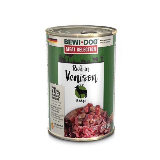 Bewi Dog rich in venison 400 g - консервы для собак с олениной