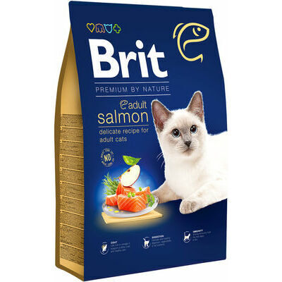 BRIT PREMIUM Cat Adult Salmon 8 kg barība kaķiem