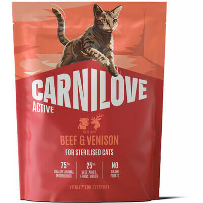  Carnilove Cat Active Sterilised Beef & Venison 0,4 kg
