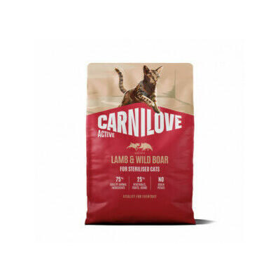  CARNILOVE ACTIVE Cat Dry Made with Lamb & Wild boar for Sterilised Adult All Breeds 400 g