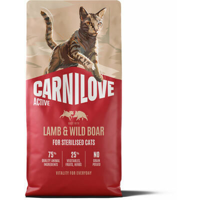 Carnilove Cat Active Sterilised Lamb & Wild Boar 6 kg