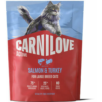 Carnilove Cat Active Large Breeds Salmon & Turkey 0,4 kg