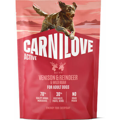  Carnilove Dog Active Adult Venison & Reindeer & Wild Boar 1,5 kg