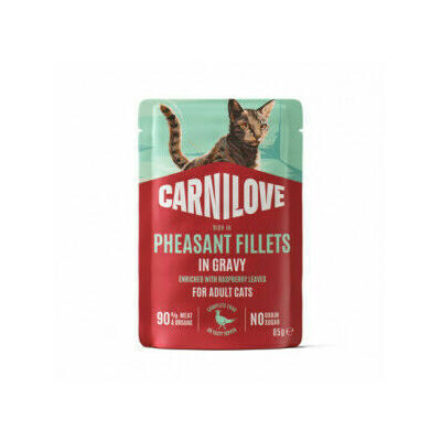Carnilove Cat Pouch Pheasant Raspberry Leaves 85 g New