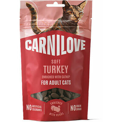 Carnilove Cat Adult Soft Turkey Enriched with Catnip 50 g