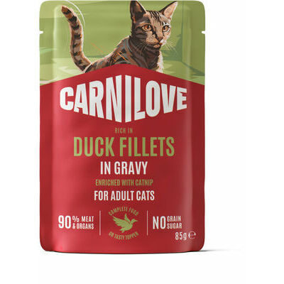 	 Carnilove Cat Pouch Duck Catnip 85 g