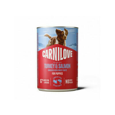 CARNILOVE паштет с индейкой и лососем для щенков, консервы 400 г