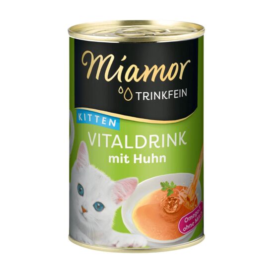 Miamor Trinkfein Vitaldrink Kitten ar vistu 135ml - Barība šķidrā veida