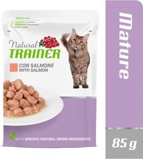 NATURAL TRAINER MATURE SALMON 85g - KONSERVI AR LASI KAĶIEM NO 7GADU VECUMA