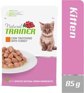 NATURAL TRAINER  KITTEN&YOUNG TURKEY 85g
