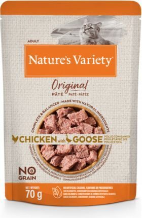 Nature's Variety Cat Original Chicken with Goose 70g - Konservi ar vistu un zoss gaļu pieaugušiem kaķiem