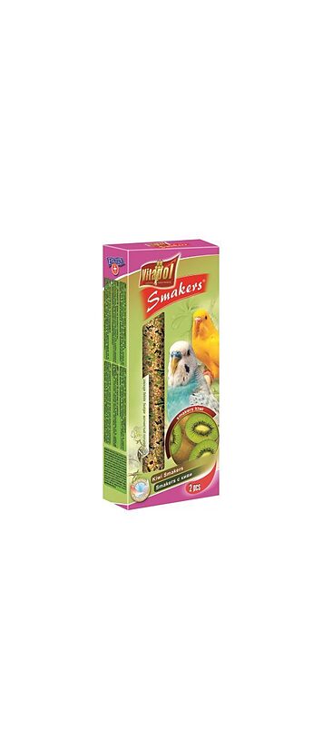 STANDARD Smakers kiwi for budgie 2pcs 90g - Vitapol nūjiņas ar kivi viļņainajiem papagaiļiem.