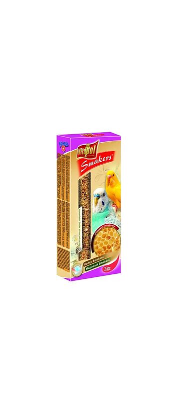 STANDARD Smakers honey for budgie 2pcs 90g - Vitapol nūjiņas ar medu viļņainajiem papagaiļiem.