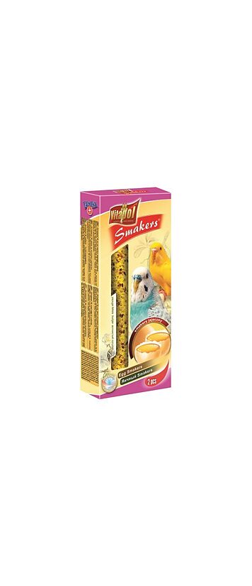 STANDARD Smakers egg for budgie 2pcs 80g - Vitapol nūjiņas ar olu viļņainajiem papagaiļiem
