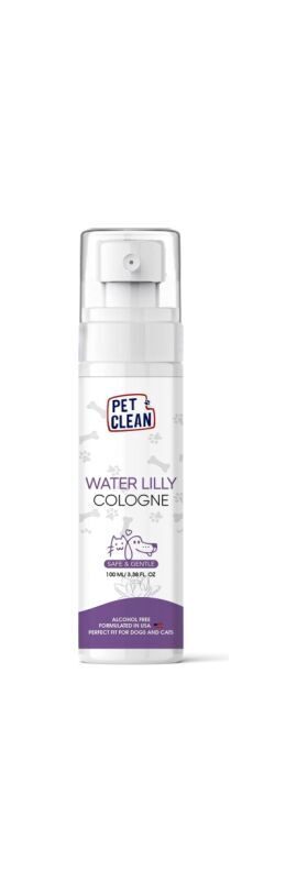 Pet Clean Cologne Water Lilly 100ml - smaržūdens mājdzīvniekiem ar nomierinošu un atsvaidzinošu ūdensrožu smaržu.