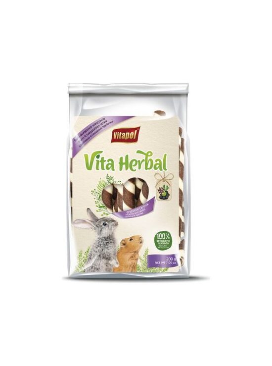 VITA HERBAL фруктово-овощные тюбики для грызунов и кроликов 200 г