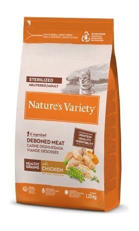 Nature's Variety Cat Healthy Grain Adult Sterilized Chicken 1.25Kg -  sausa barība pieaugušiem sterilizētiem kaķiem (ar vistu) 