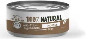 Fresh Farm CAT Mousse with beef and chicken 85 g - mīksta gaisīga pastete ar liellopu un vistas gaļu