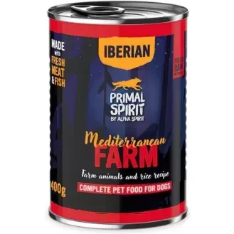 PRIMAL Iberian Mediterranean Farm 400 г консервы для собак