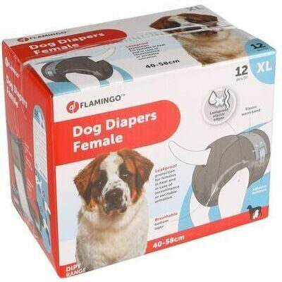 Flamingo Dog Diapers Female XL 40-58cm 12gb.