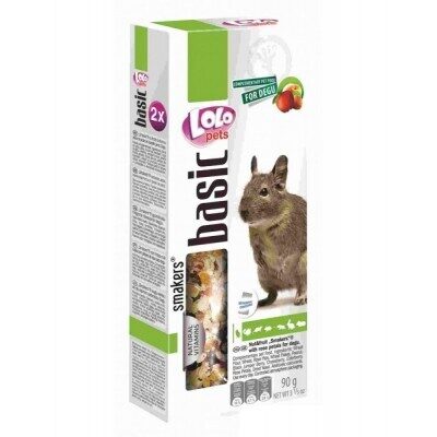 LOLO Pets Smakers для дегу с фруктами и орехами, 90 гр