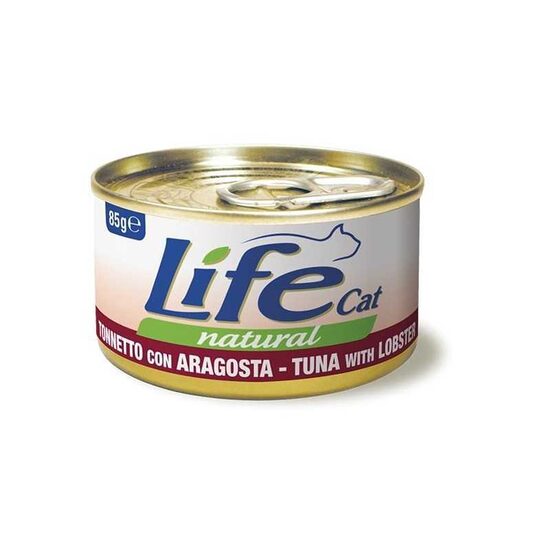 LIFE CAT TUNA WITH LOBSTER 85G - konservi kaķiem ar tunci un omāru