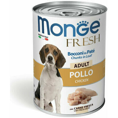 	 Monge Dog Fresh Adult Chunks in Loaf with Chicken 400 g