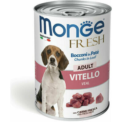 Monge Dog Fresh Adult Chunks in Loaf with Veal 400 g