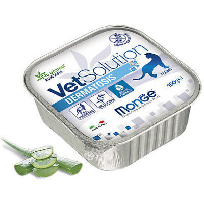 Monge VetSolution Feline Dermatosis 100 g - Mitrā diētiska barība kaķiem ar iekaisīgām ādas slimībām