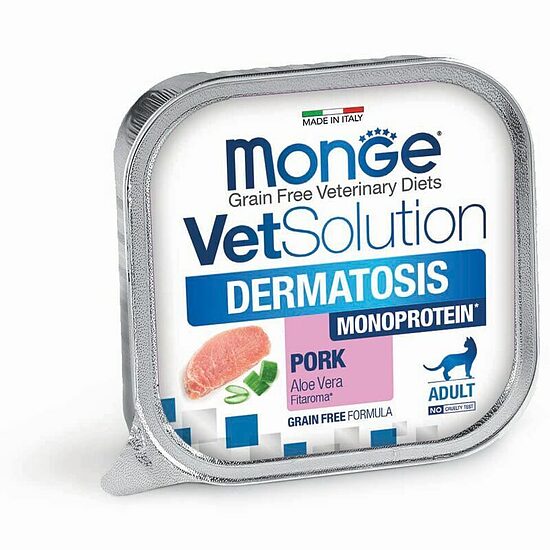  Monge VetSolution Feline Dermatosis Monoprotein Pork 100 g