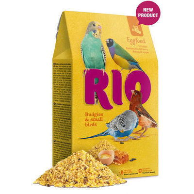 RIO Eggfood для волнистых попугаев и мелких птиц 250 г - корм с яйцом для маленьких попугаев и птиц