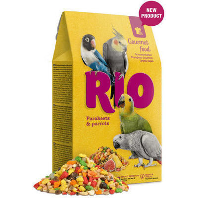 RIO Gourmet food for parakeets and parrots 250 g — корм для средних и крупных попугаев