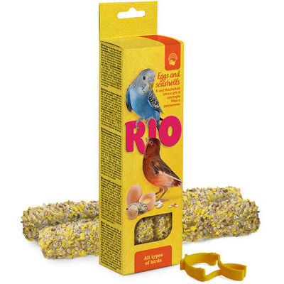 Палочки RIO для всех видов птиц с яйцами и ракушками устриц 2×40 г