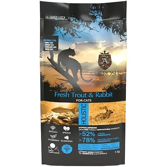 Ambrosia Grain-Free Sterilized Cat Fresh Trout & Rabbit