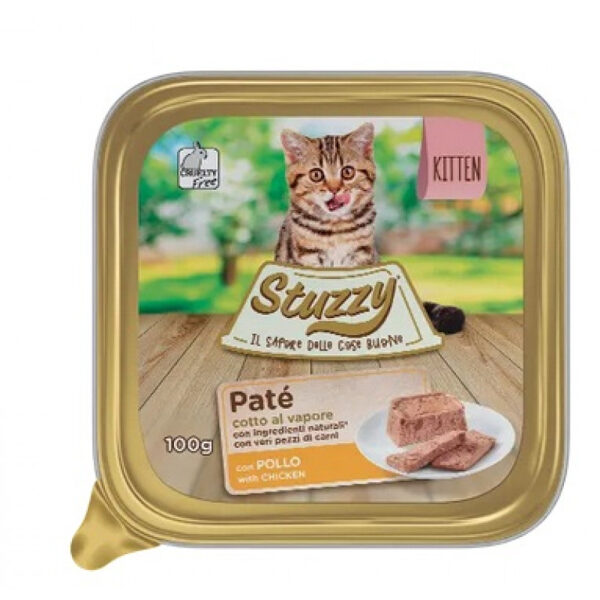 Stuzzy Cat Pate Chicken Kitten, 100g - pastēte ar vistu kaķēniem